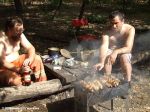 Шашлыки в начале Эльбы