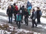 Толпа эльбаездюков выходит на трассу